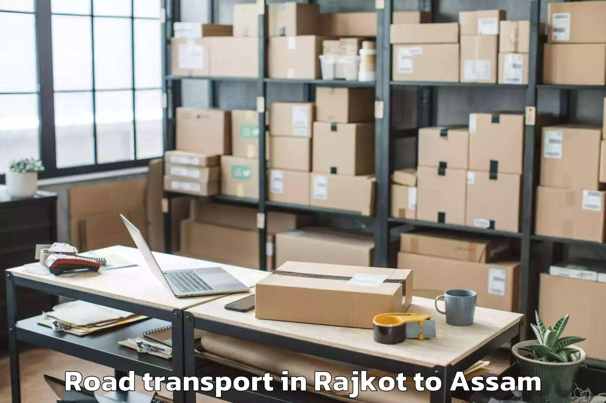 Reliable Rajkot to Gossaigaon Pt Road Transport